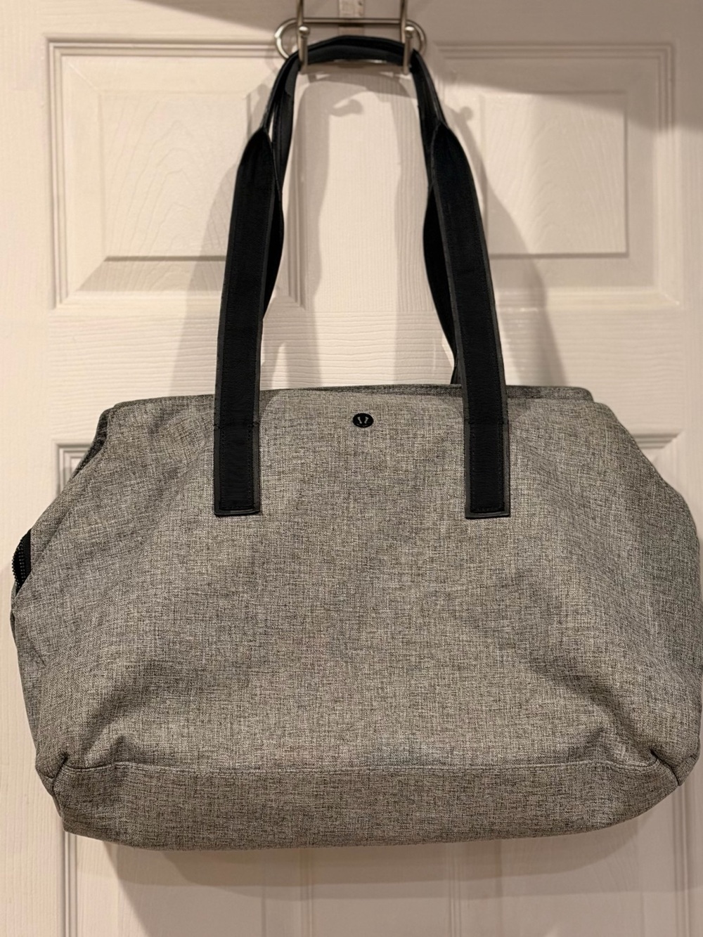 lululemon athletica Gray Duffel with Black Straps